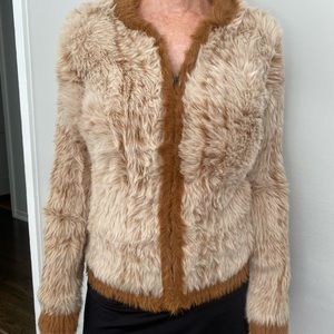 Tahari faux fur jacket